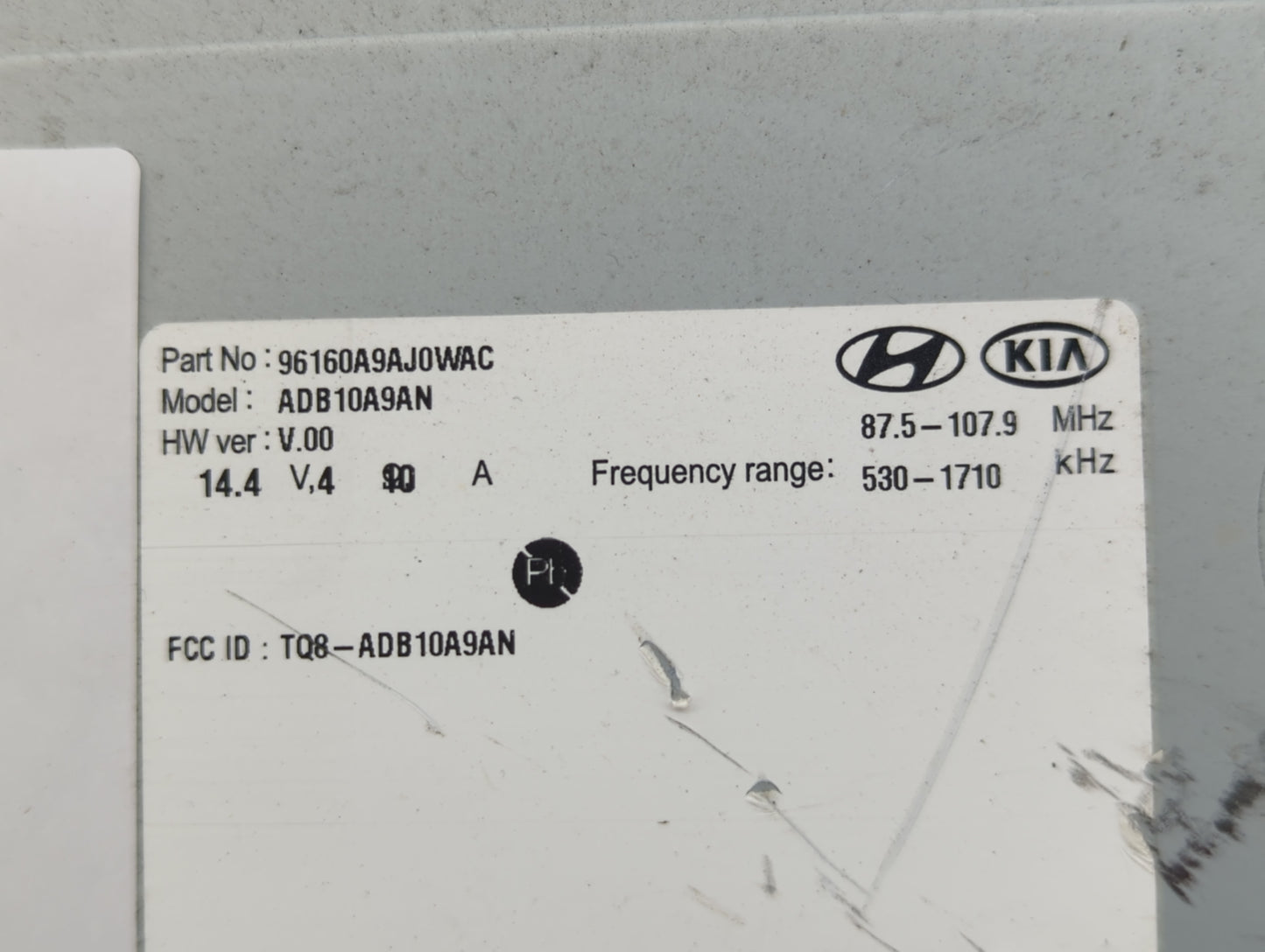 2019-2020 Kia Sedona Radio AM FM Cd Player Receiver Replacement P/N:96160A9AJ0WAC ADB10A9AN, TQ8-ADB10A9AN Fits Fits 2019 20