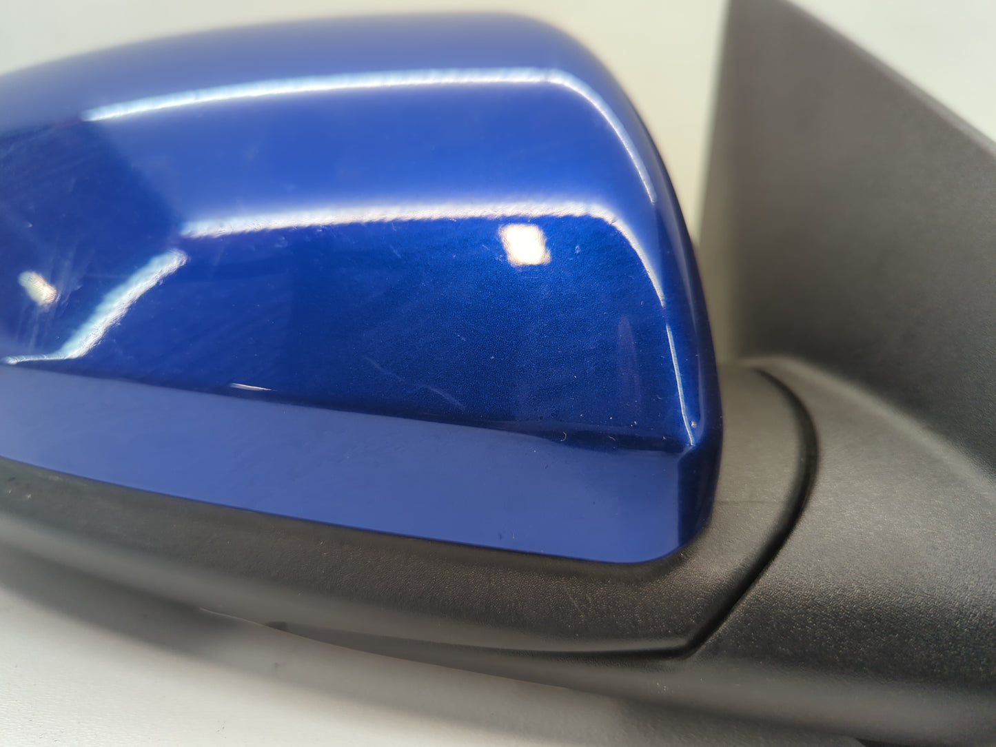 2021-2022 Kia Seltos Driver Left Side View Manual Door Mirror Blue - Oemusedautoparts1.com