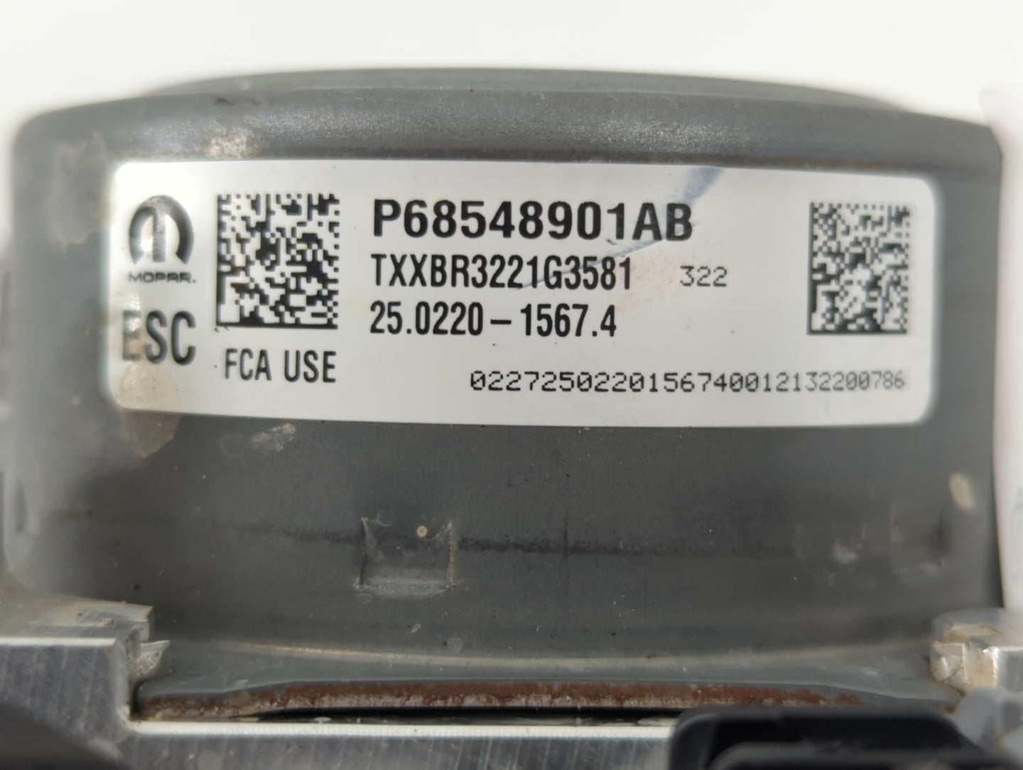 2021-2022 Kia Seltos ABS Pump Control Module Replacement P/N:P68548901AB 58920-Q5100 Fits Fits 2021 2022 OEM Used Auto Parts