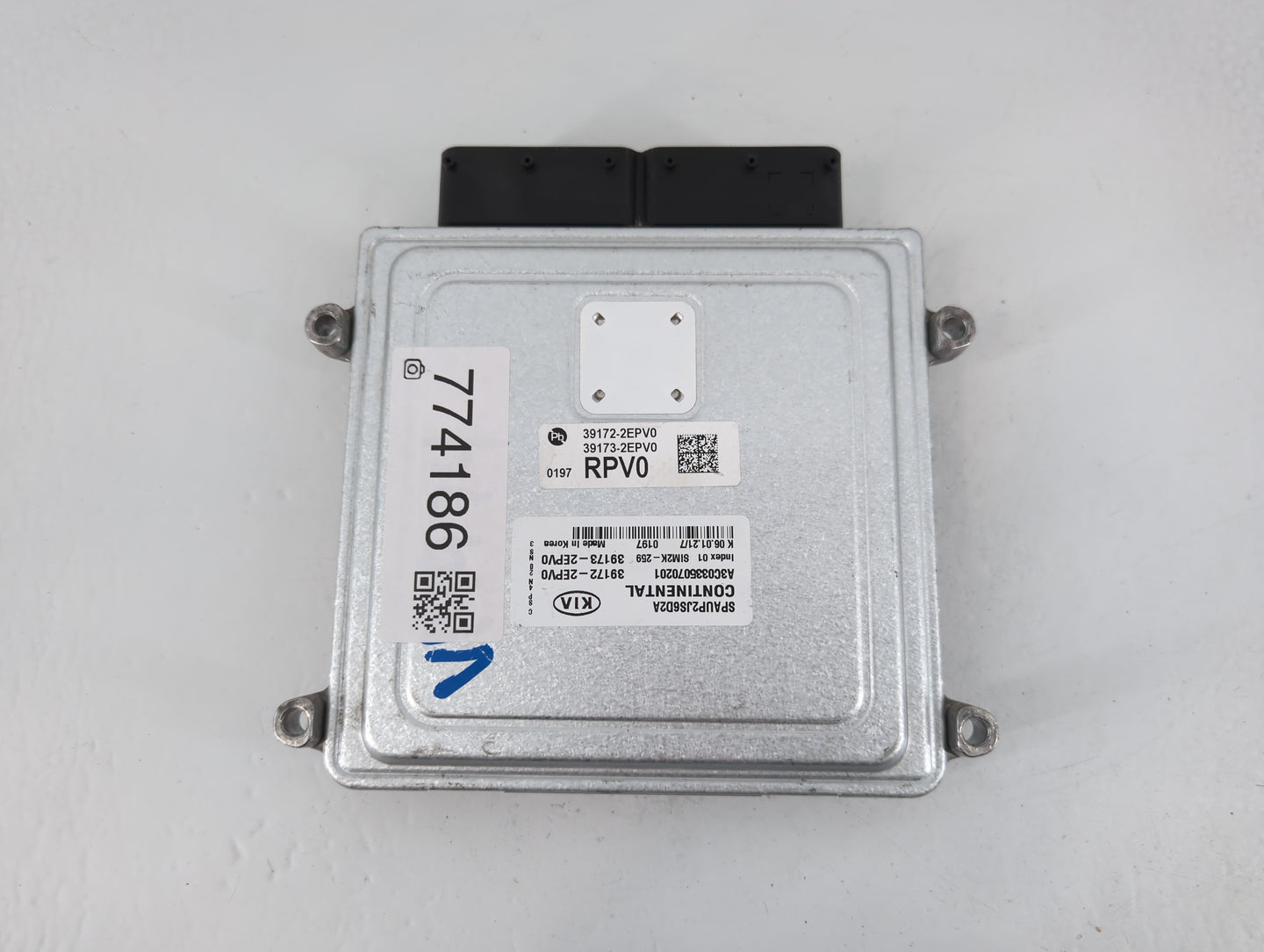 2021 Kia Seltos PCM Engine Control Computer ECU ECM PCU OEM P/N:39172-2EPV0 Fits OEM Used Auto Parts - Oemusedautoparts1.com