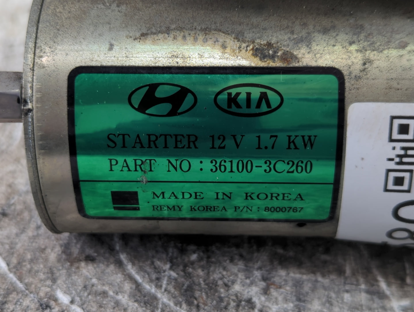 2021 Kia Sorento Car Starter Motor Solenoid OEM P/N:36100-3C260 Fits Fits 2020 2022 2023 OEM Used Auto Parts - Oemusedautopa