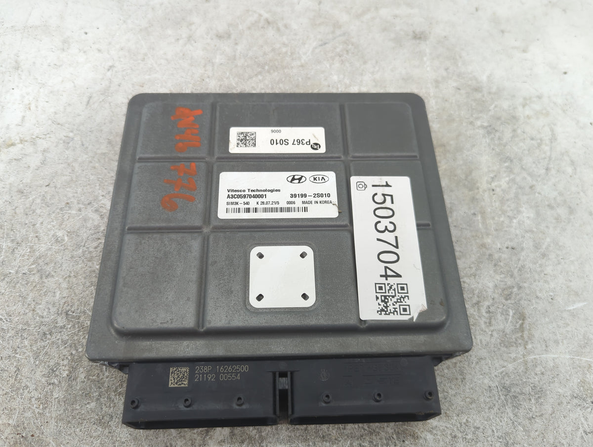 2021 Kia Sorento PCM Engine Control Computer ECU ECM PCU OEM P/N:39199-2S010 A3C0597040001, P367 S010 OEM Used Auto Parts - 