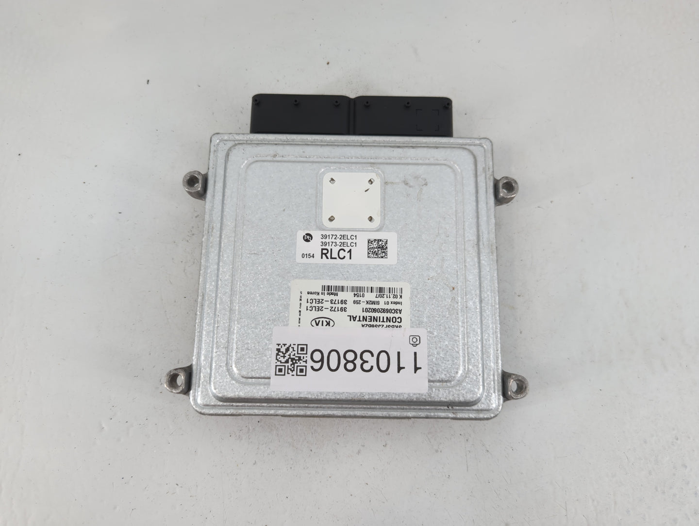 2020-2021 Kia Soul PCM Engine Control Computer ECU ECM PCU OEM P/N:39173-2ELC1 39172-2ELC1 Fits Fits 2020 2021 OEM Used Auto