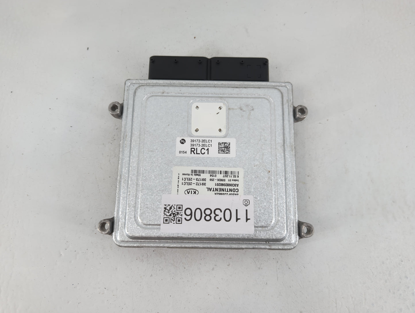 2020-2021 Kia Soul PCM Engine Control Computer ECU ECM PCU OEM P/N:39173-2ELC1 39172-2ELC1 Fits Fits 2020 2021 OEM Used Auto