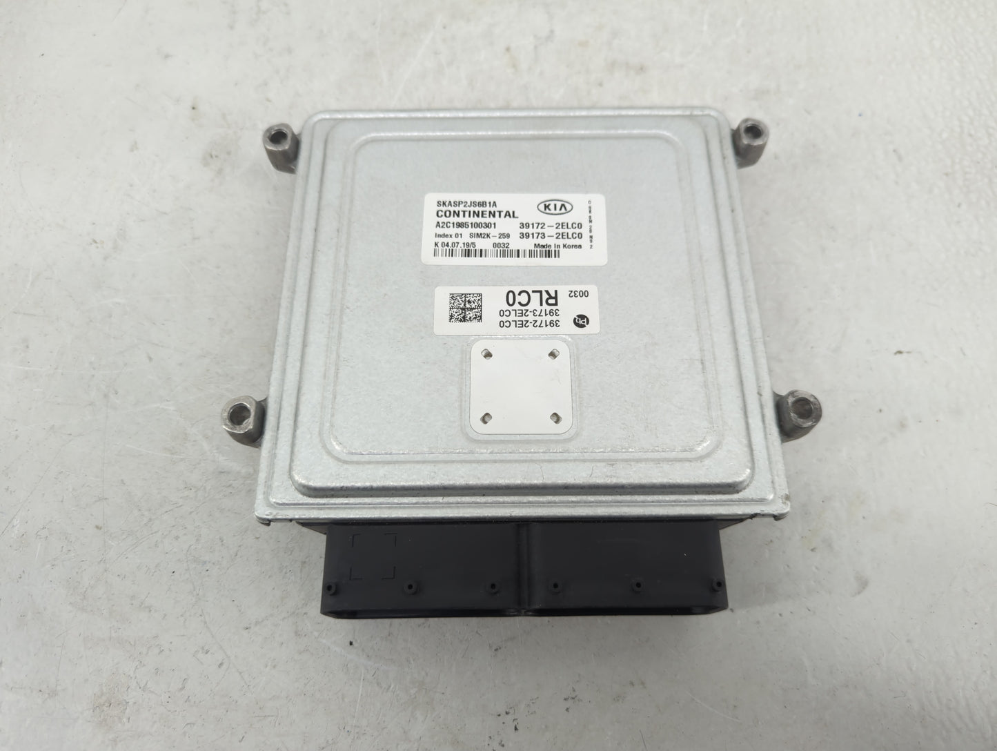 2021 Kia Soul PCM Engine Control Computer ECU ECM PCU OEM P/N:39172-2ELC0 Fits OEM Used Auto Parts - Oemusedautoparts1.com