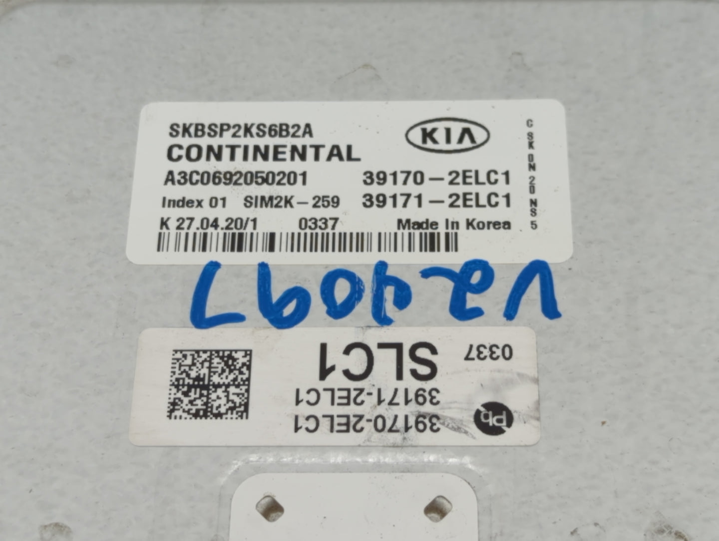 2020-2021 Kia Soul PCM Engine Control Computer ECU ECM PCU OEM P/N:391712ELC1 Fits Fits 2020 2021 OEM Used Auto Parts - Oemu