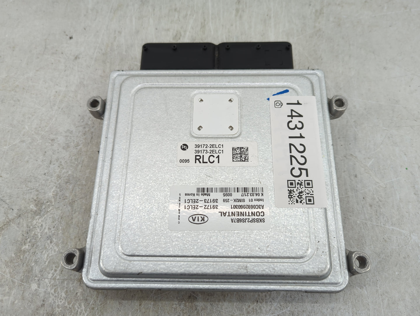 2021 Kia Soul PCM Engine Control Computer ECU ECM PCU OEM P/N:39172-2ELC1 39173-2ELC1, A3C0692060301, SK8SP2J56B7A Fits OEM 