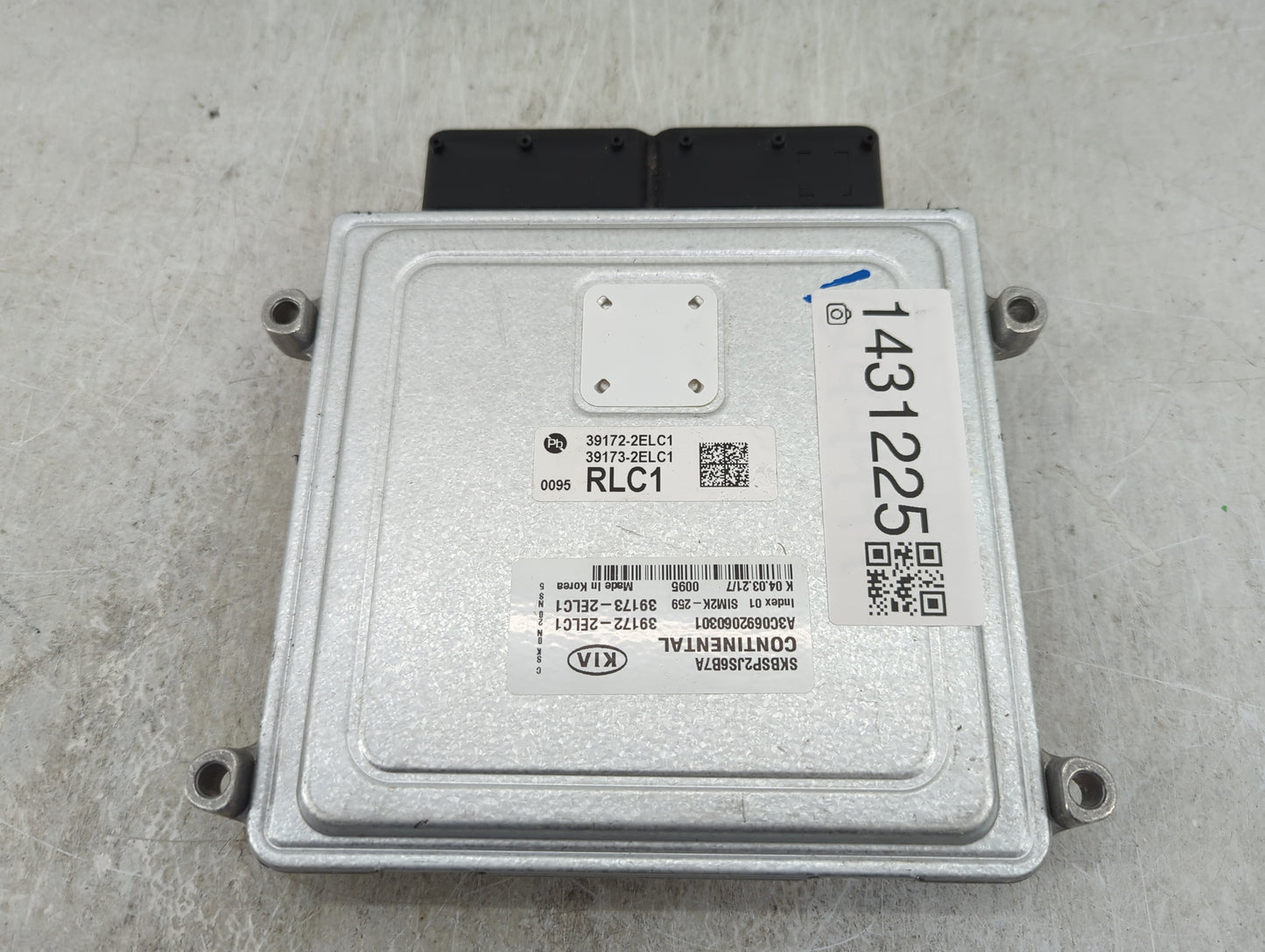 2021 Kia Soul PCM Engine Control Computer ECU ECM PCU OEM P/N:39172-2ELC1 39173-2ELC1, A3C0692060301, SK8SP2J56B7A Fits OEM 