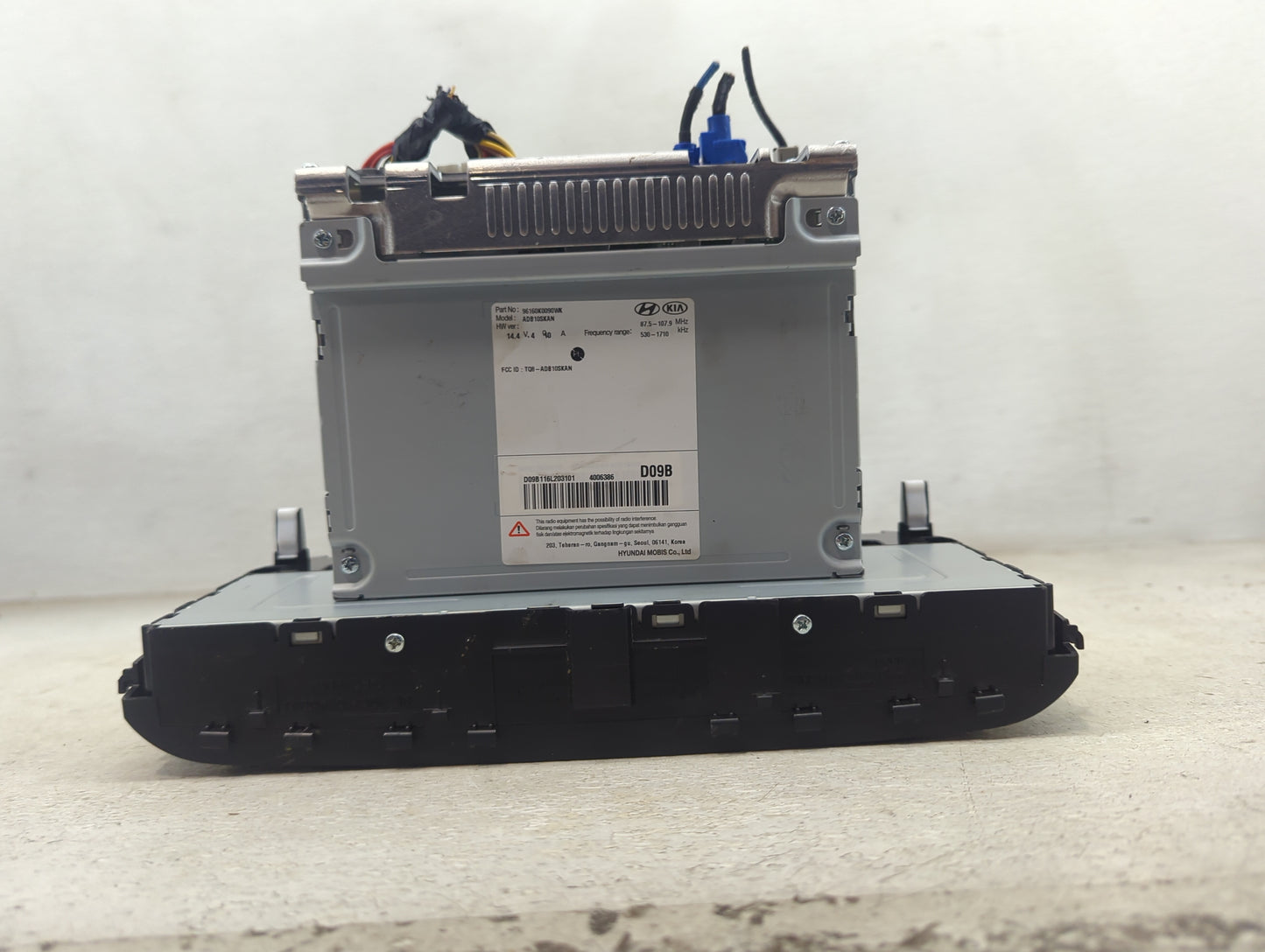 2020-2021 Kia Soul Radio AM FM Cd Player Receiver Replacement P/N:96160K0090WK ADB10SKAN, TQ8-ADB10SKAN Fits Fits 2020 2021 