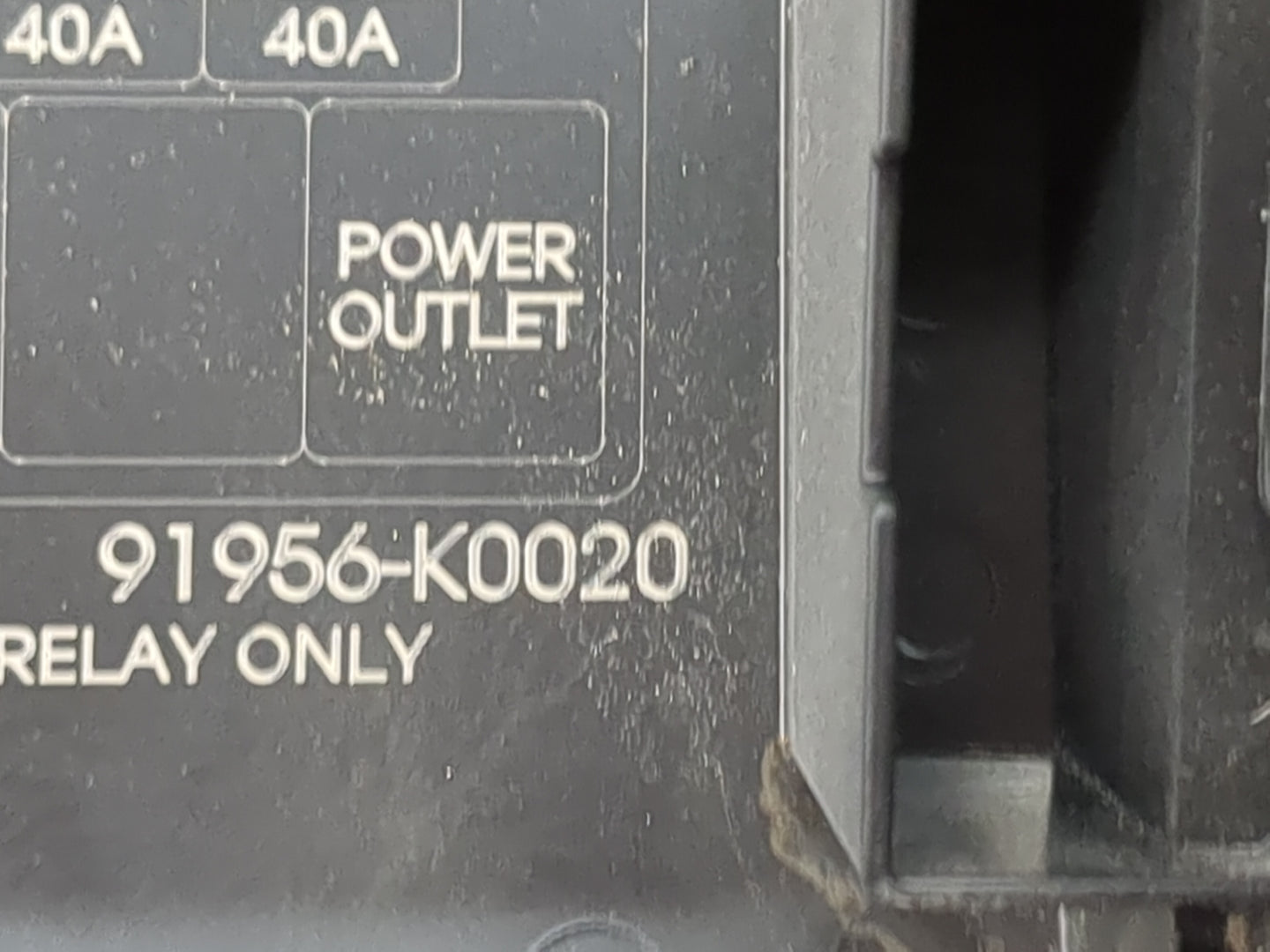 2021 Kia Soul Fusebox Fuse Box Panel Relay Module P/N:18980-09625 18980-09631, 91956-K0020, 39160-37110 Fits OEM Used Auto P