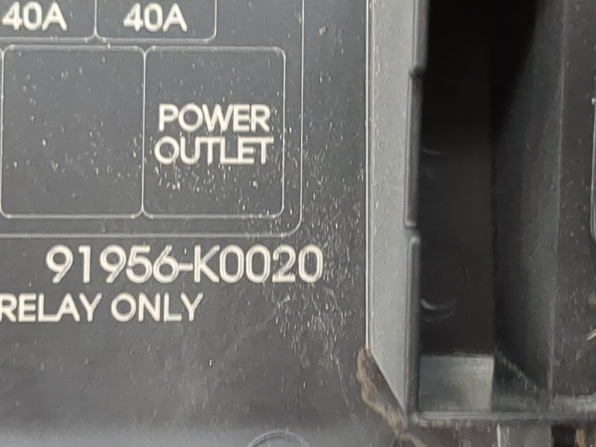 2021 Kia Soul Fusebox Fuse Box Panel Relay Module P/N:18980-09625 18980-09631, 91956-K0020, 39160-37110 Fits OEM Used Auto P