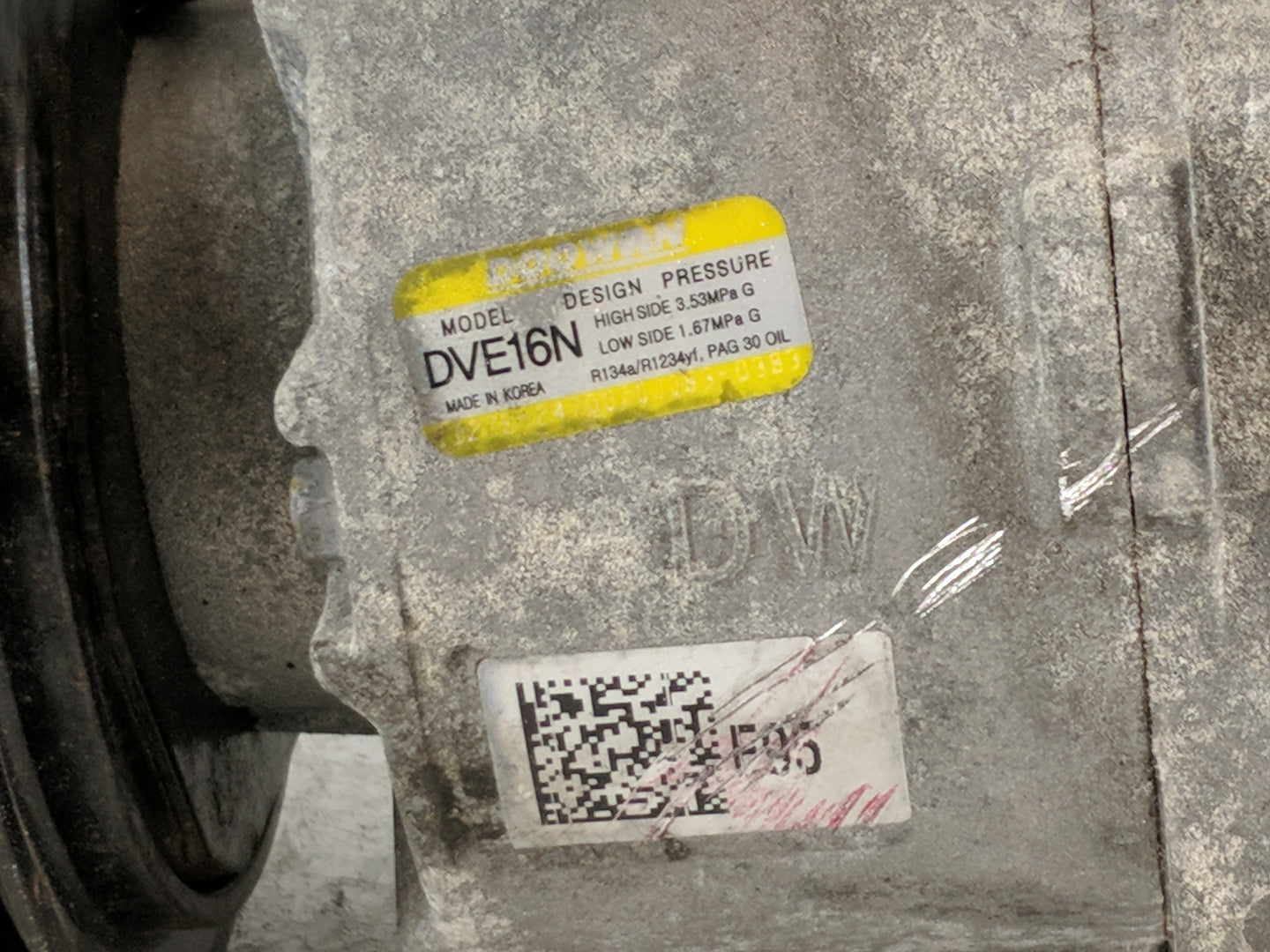 2020-2021 Kia Sportage Air Conditioning A/c Ac Compressor Oem - Oemusedautoparts1.com