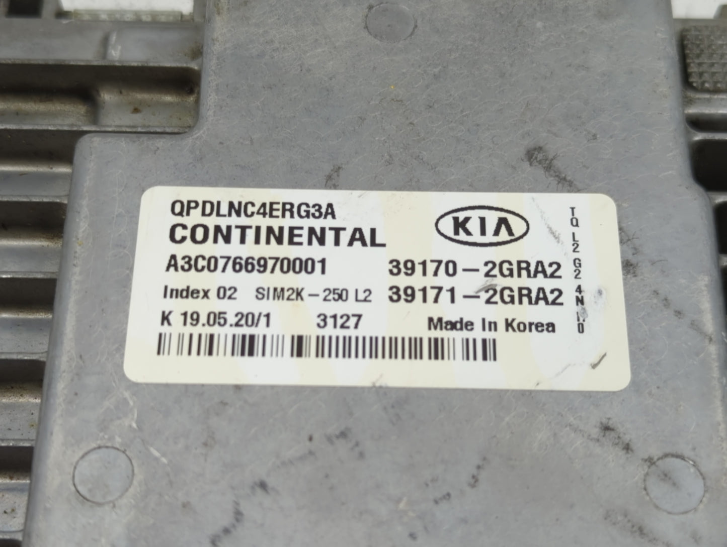 2020-2021 Kia Sportage PCM Engine Control Computer ECU ECM PCU OEM P/N:39171-2GRA2 39170-2GRA2 Fits Fits 2020 2021 OEM Used 