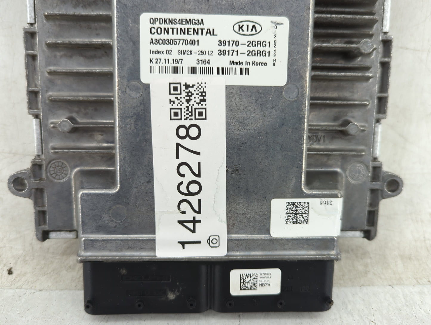 2020-2021 Kia Sportage PCM Engine Control Computer ECU ECM PCU OEM P/N:39170-2GRG1 39171-2GRG1, 39171-2GRC3 Fits Fits 2020 2