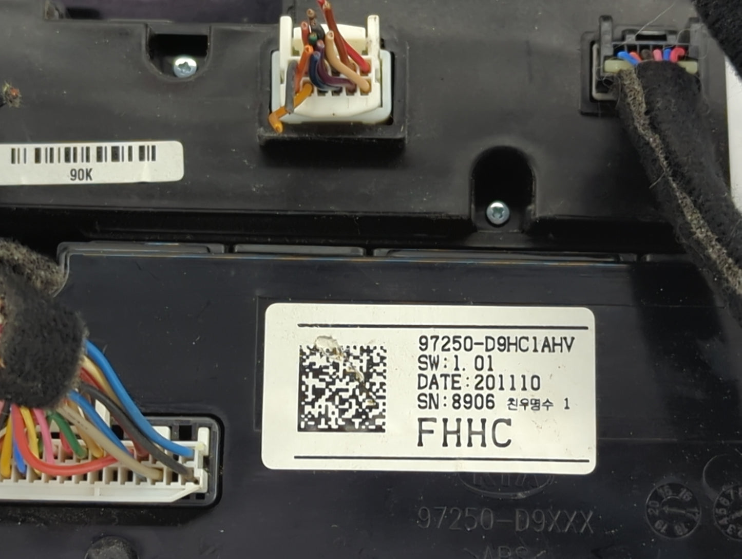 2020-2021 Kia Sportage Climate Control Module Temperature AC/Heater Replacement P/N:97250-D9HC1AHV 97250-D9XXX Fits Fits 202