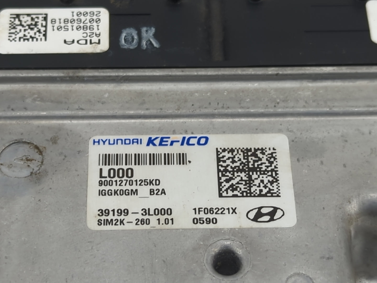 2021 Kia Telluride PCM Engine Control Computer ECU ECM PCU OEM P/N:39199-3L000 9001270125KD, SIM2K-260, IGGK0GM Fits OEM Use