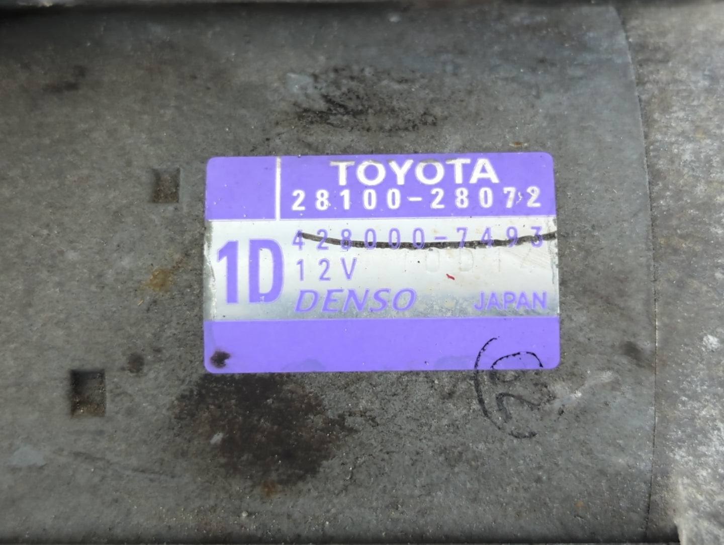 2018-2021 Lexus Nx300 Car Starter Motor Solenoid OEM P/N:TN428000-7493 28100-28072 Fits OEM Used Auto Parts - Oemusedautopar