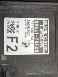 2020-2021 Lexus Nx300 PCM Engine Control Computer ECU ECM PCU OEM P/N:89661-78F20 2768000-6411 Fits Fits 2020 2021 OEM Used 