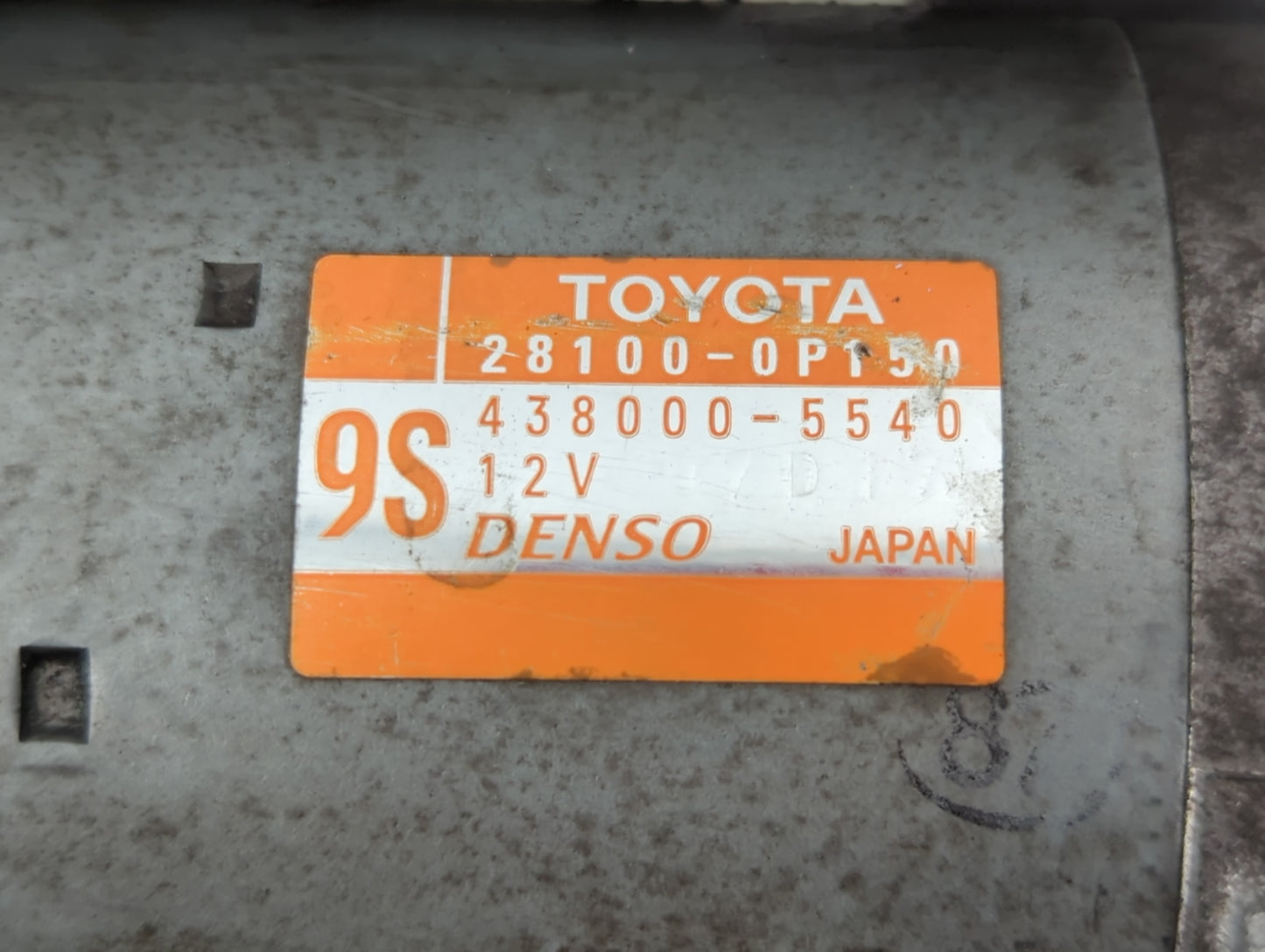 2014-2022 Lexus Rx350 Car Starter Motor Solenoid OEM P/N:438000-5540 28100-0P150 Fits OEM Used Auto Parts - Oemusedautoparts