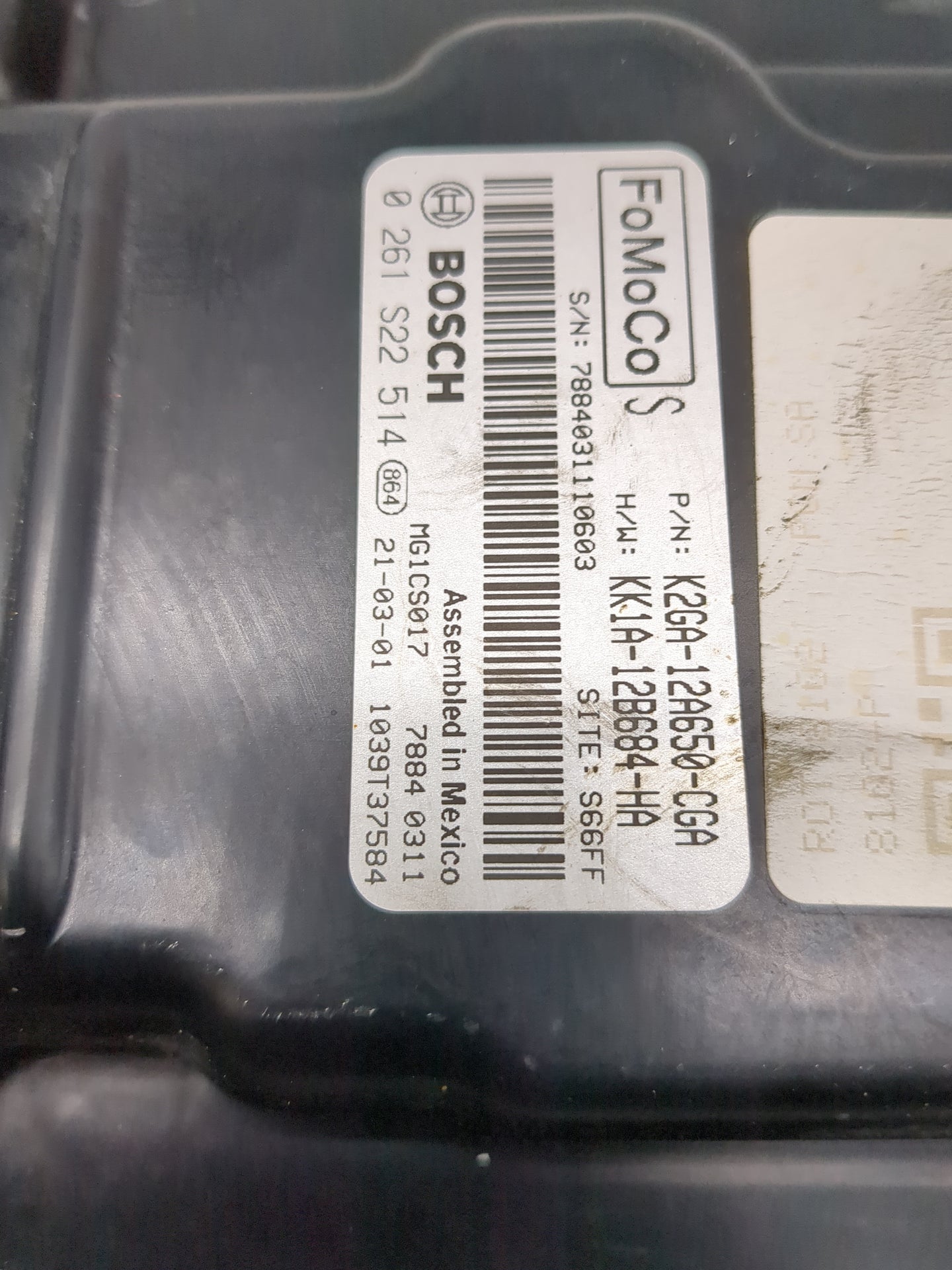 2021 Lincoln Nautilus PCM Engine Control Computer ECU ECM PCU OEM P/N:K2GA-12A650-CGA KK1A-12B684-HA Fits Fits 2020 2022 OEM