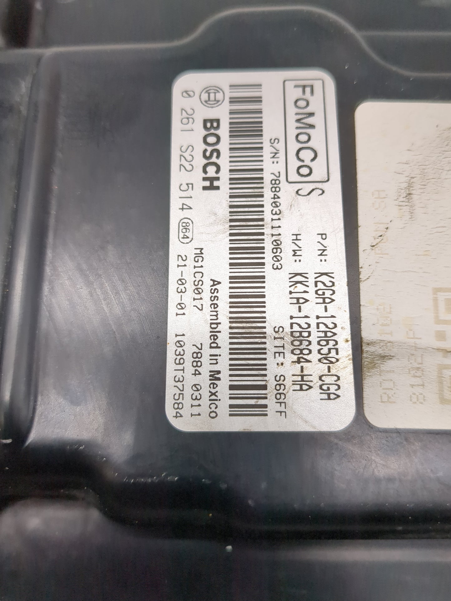 2021 Lincoln Nautilus PCM Engine Control Computer ECU ECM PCU OEM P/N:K2GA-12A650-CGA KK1A-12B684-HA Fits Fits 2020 2022 OEM