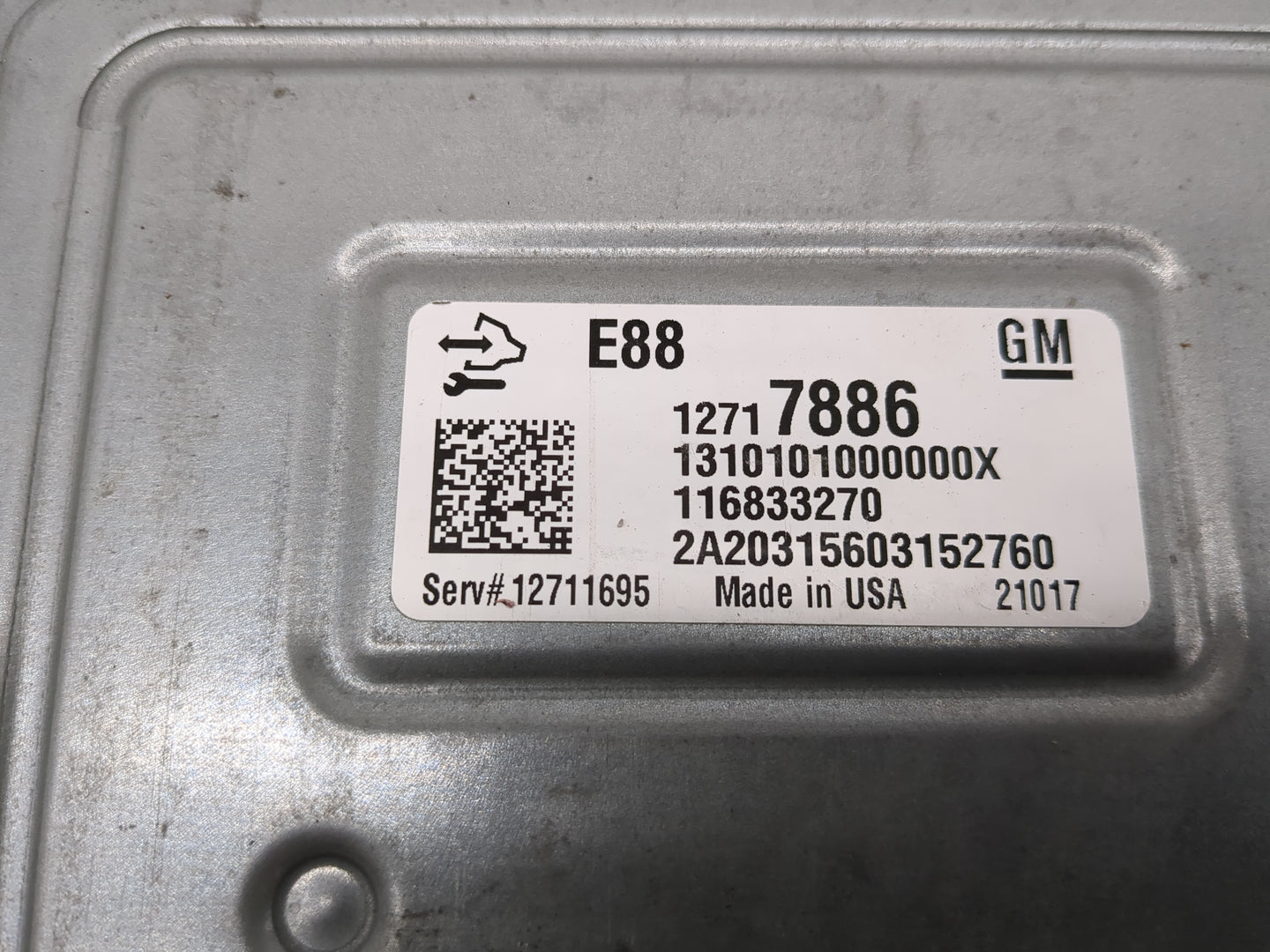2021 Malibu Malibu PCM Engine Control Computer ECU ECM PCU OEM P/N:12717886 12711695 Fits Fits 2020 2022 OEM Used Auto Parts