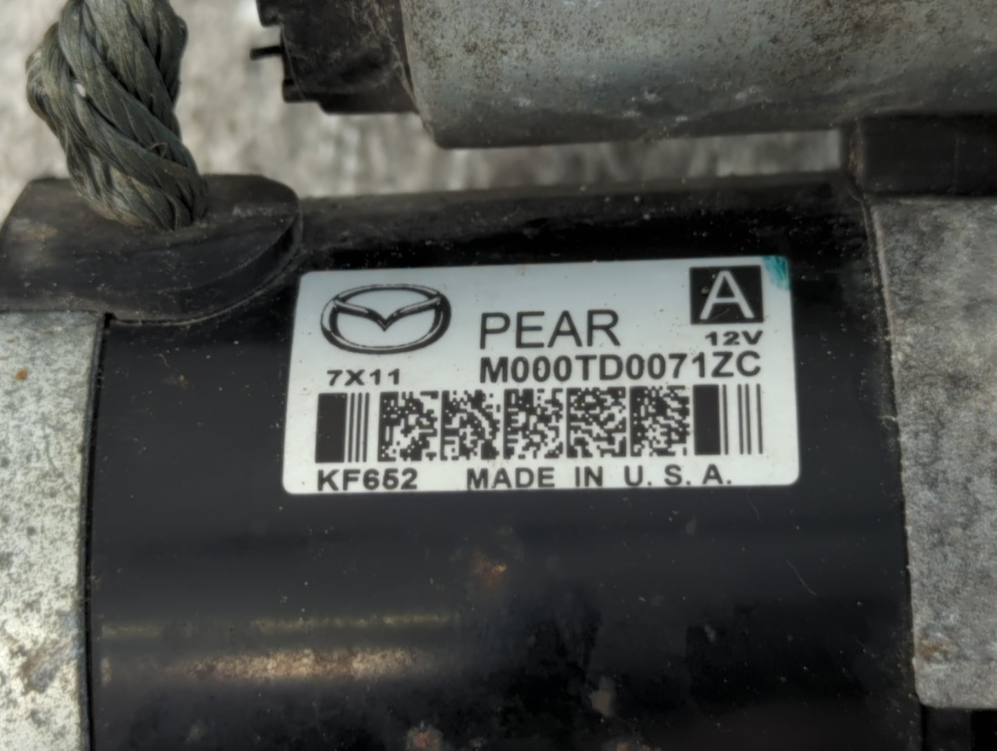 2012-2022 Mazda 3 Car Starter Motor Solenoid OEM P/N:M000TD0071ZC Fits Fits 2012 2013 2014 2015 2016 2017 2018 2019 2020 202