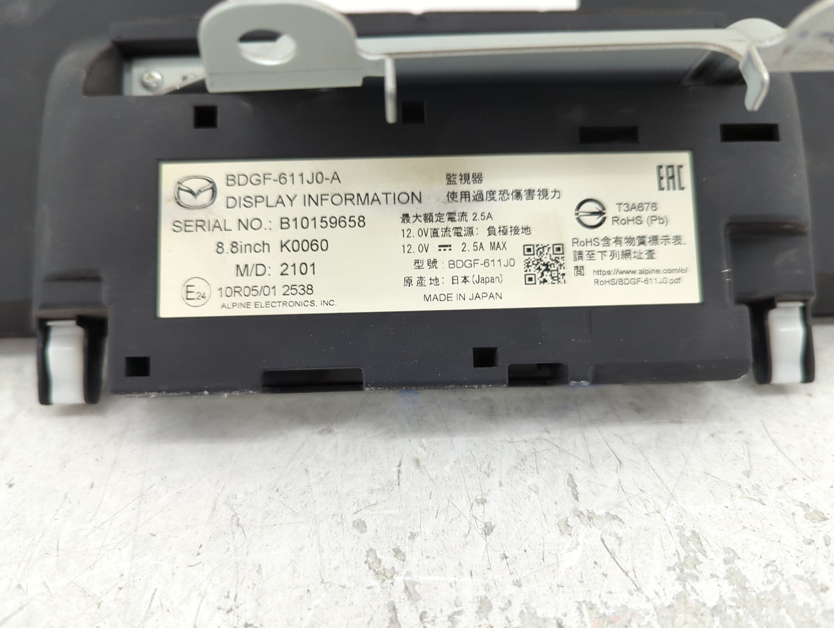 2019-2022 Mazda 3 Information Radio Display Screen 1412290 - Oemusedautoparts1.com