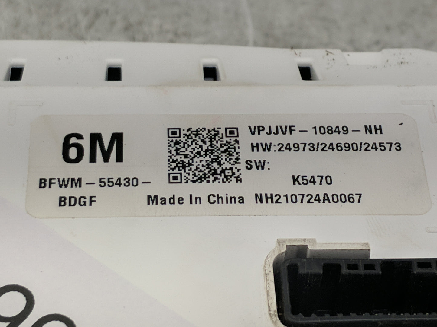2021-2022 Mazda 3 Instrument Cluster Speedometer Gauges P/N:BFWM-55430-BDGF VPJJVF-10849-NH Miles: Fits Fits 2021 2022 OEM U