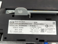 2019-2022 Mazda 3 Information Radio Display Screen - Oemusedautoparts1.com