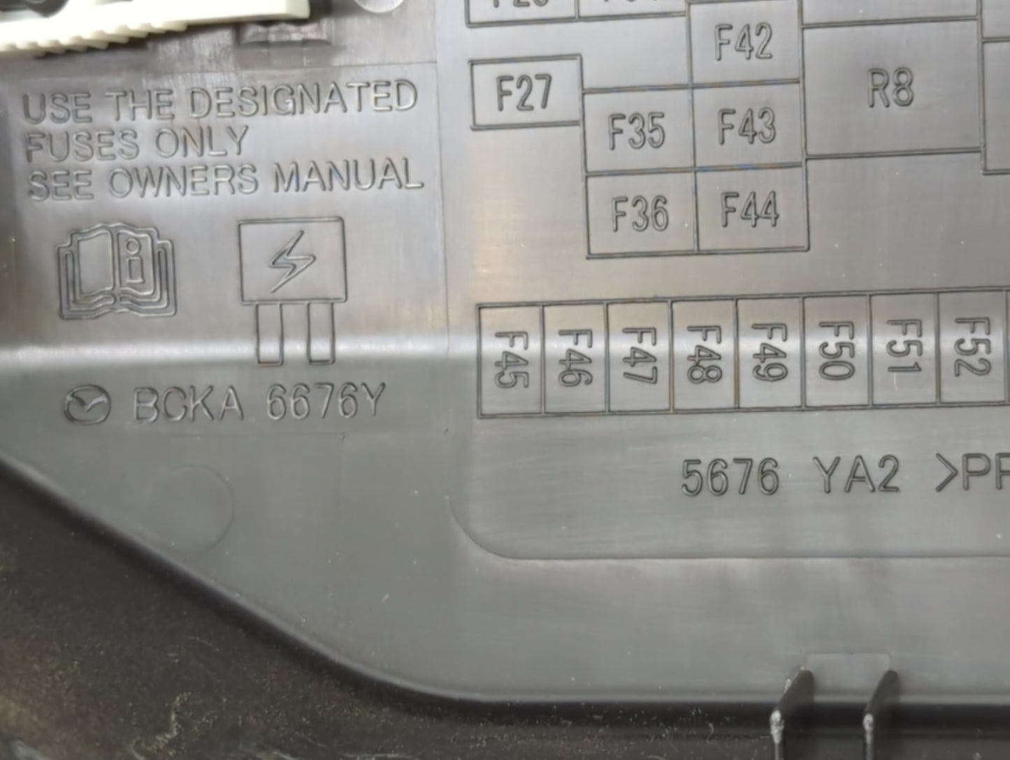 2021 Mazda 3 Fusebox Fuse Box Panel Relay Module P/N:5676 YA2 Fits Fits 2020 2022 OEM Used Auto Parts - Oemusedautoparts1.co