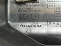 2021 Mazda 3 Fusebox Fuse Box Panel Relay Module P/N:BCKA 6676Y Fits Fits 2020 2022 OEM Used Auto Parts - Oemusedautoparts1.