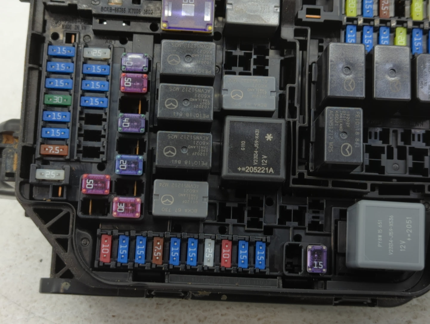 2021 Mazda 5 Fusebox Fuse Box Panel Relay Module P/N:7131>PP-TD10< Fits Fits 2020 2022 OEM Used Auto Parts - Oemusedautopart