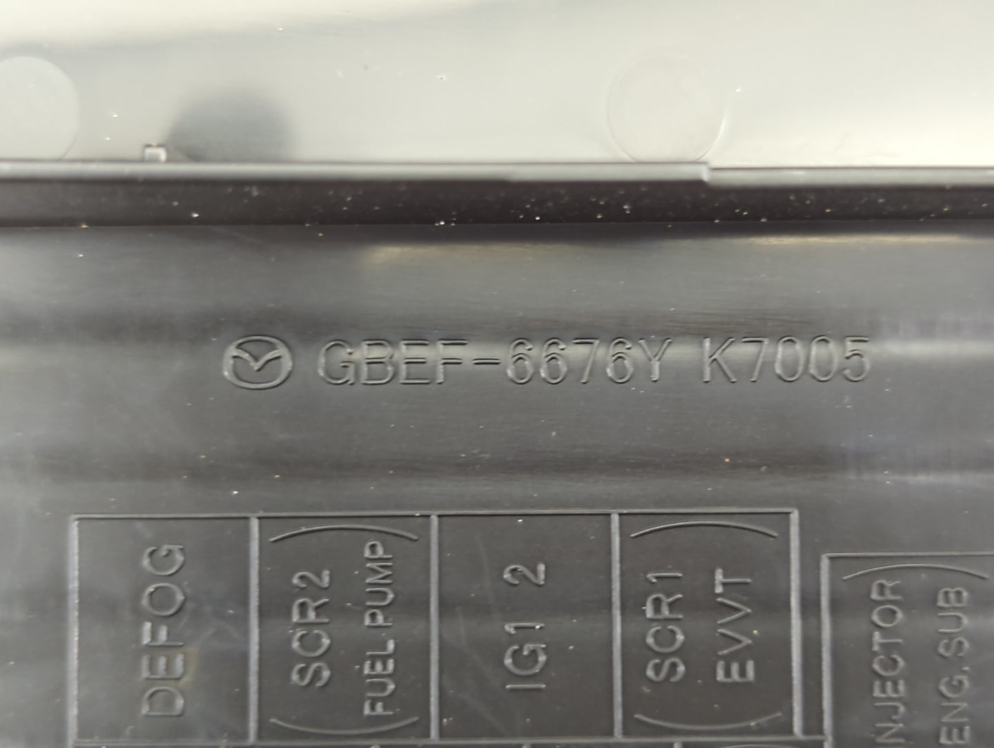 2017-2021 Mazda 6 Fusebox Fuse Box Panel Relay Module P/N:GBEF-6676Y K7005 Fits Fits 2016 2017 2018 2019 2020 2021 2022 OEM 