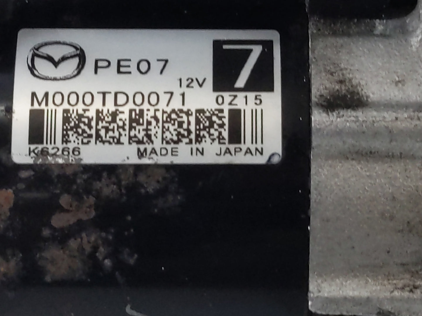 2016-2022 Mazda Cx-3 Car Starter Motor Solenoid OEM P/N:M000T0071 Fits Fits 2012 2013 2014 2015 2016 2017 2018 2019 2020 202