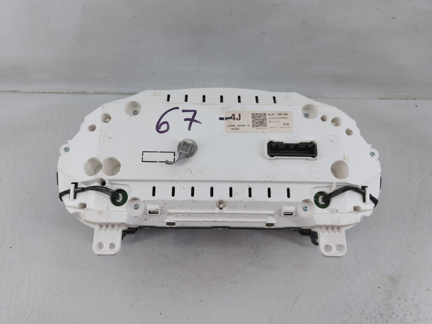 2020-2022 Mazda Cx-30 Instrument Cluster Speedometer Gauges P/N:JJVF-10849-AGH Fits Fits 2020 2021 2022 OEM Used Auto Parts 