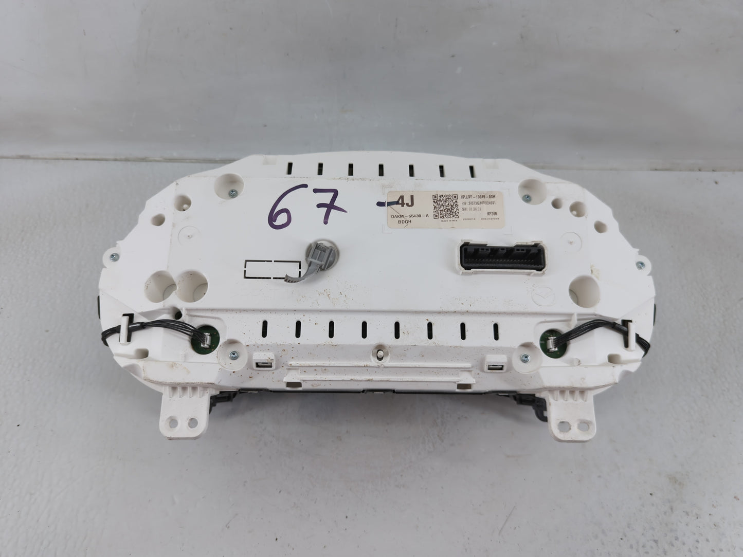 2020-2022 Mazda Cx-30 Instrument Cluster Speedometer Gauges P/N:JJVF-10849-AGH Fits Fits 2020 2021 2022 OEM Used Auto Parts 