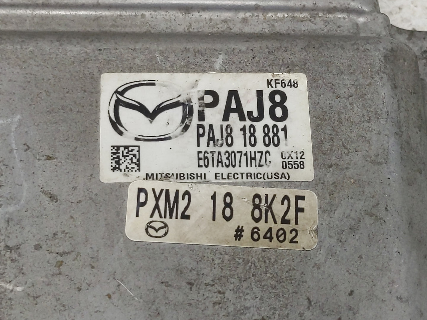 2020-2022 Mazda Cx-30 PCM Engine Control Computer ECU ECM PCU OEM P/N:PAJ8 18 881, E6TA3071HZC, PXM2 18 8K2F Fits OEM Used A