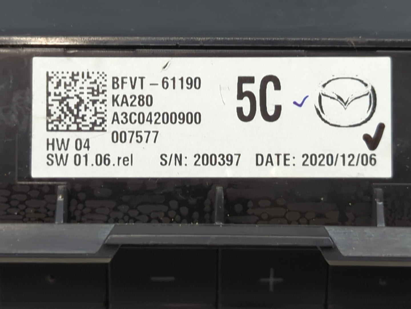 2020-2021 Mazda Cx-30 Climate Control Module Temperature AC/Heater Replacement P/N:BFVT-61190 Fits Fits 2019 2020 2021 2022 
