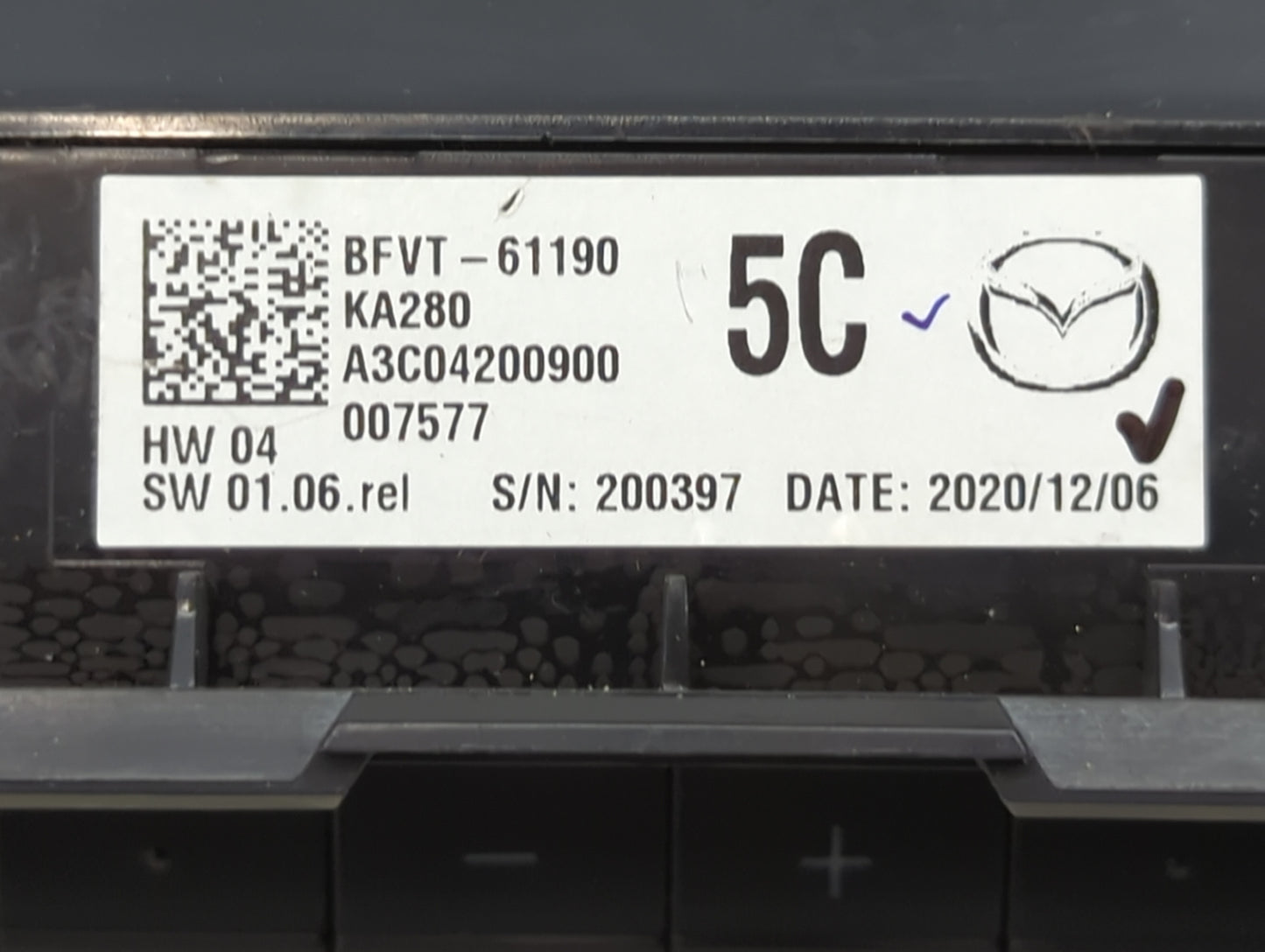 2020-2021 Mazda Cx-30 Climate Control Module Temperature AC/Heater Replacement P/N:BFVT-61190 Fits Fits 2019 2020 2021 2022 