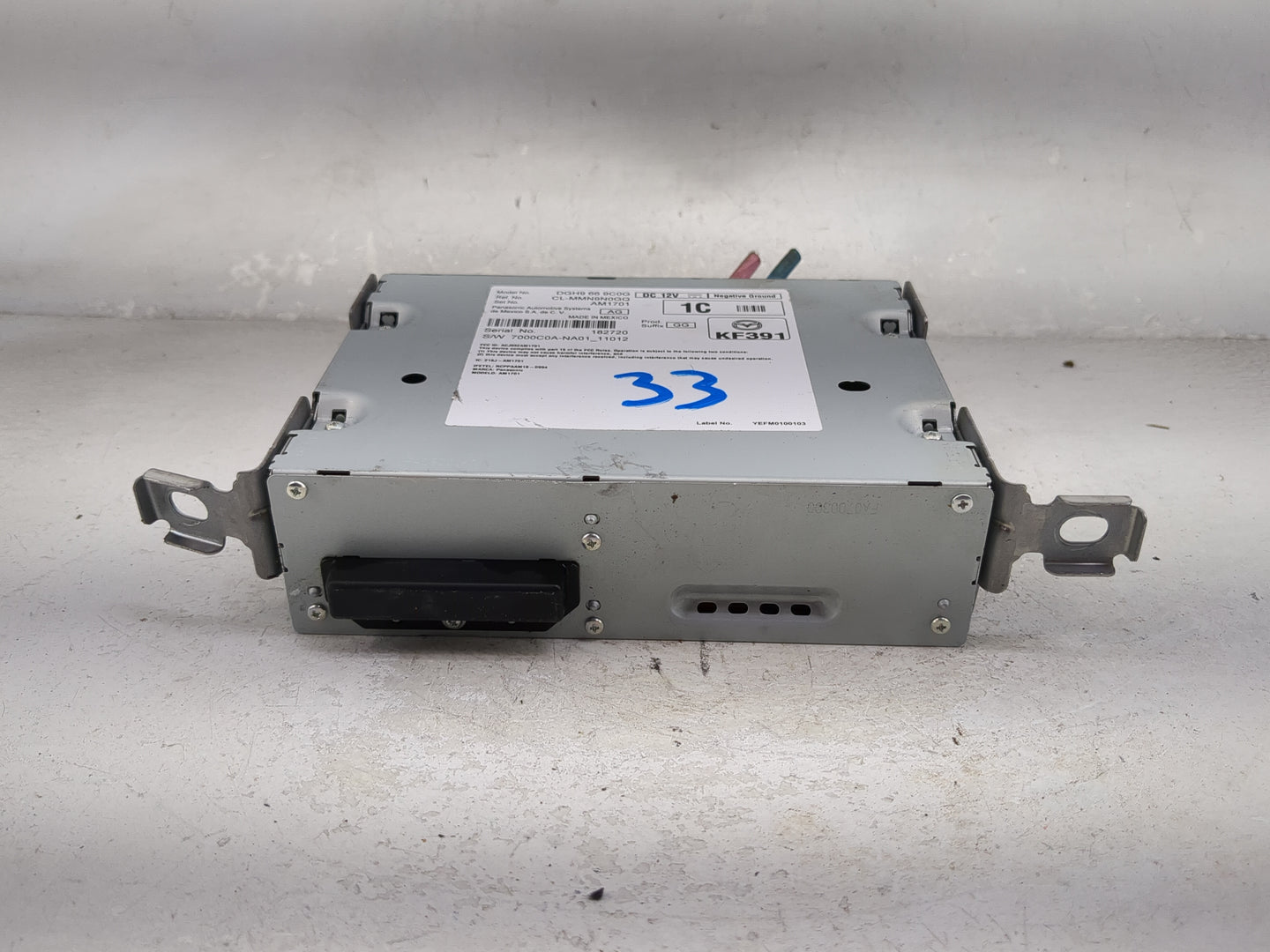 2020-2022 Mazda Cx-30 Radio AM FM Cd Player Receiver Replacement P/N:DGH9 66 9C0G CL-MMN9N0GQ, AM1701 Fits Fits 2020 2021 20