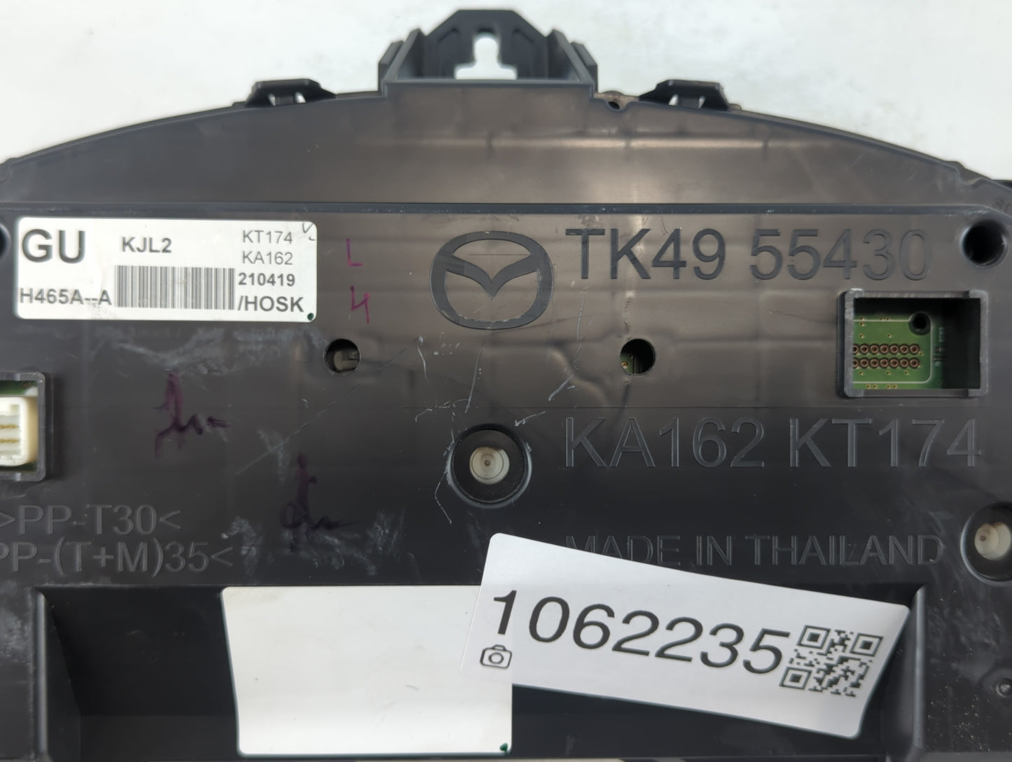 2021 Mazda Cx-5 Instrument Cluster Speedometer Gauges P/N:TK49 55430 Fits OEM Used Auto Parts - Oemusedautoparts1.com