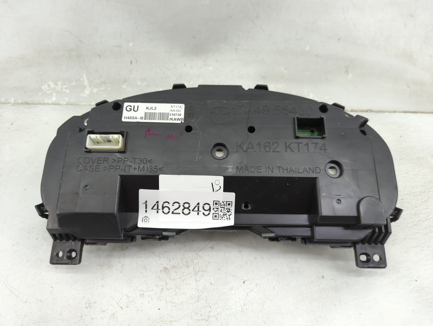 2021 Mazda Cx-5 Instrument Cluster Speedometer Gauges P/N:TK4955430 H465A-B, KA162, KT174 Miles: Fits OEM Used Auto Parts - 