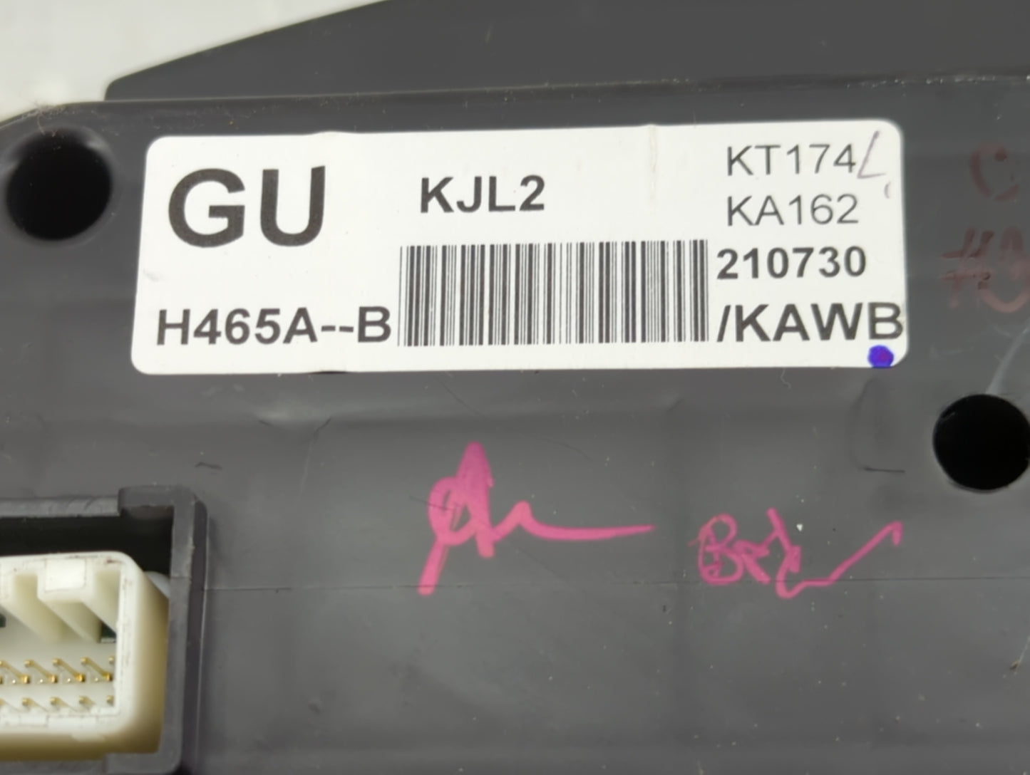 2021 Mazda Cx-5 Instrument Cluster Speedometer Gauges P/N:TK4955430 H465A-B, KA162, KT174 Miles: Fits OEM Used Auto Parts - 