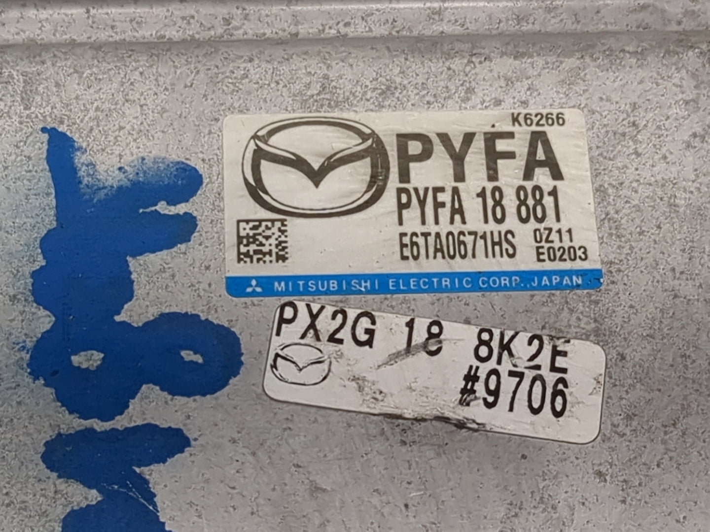 2018-2022 Mazda Cx-5 PCM Engine Control Computer ECU ECM PCU OEM P/N:PYFA18881 E6TA0671HS Fits Fits 2018 2019 2020 2021 2022