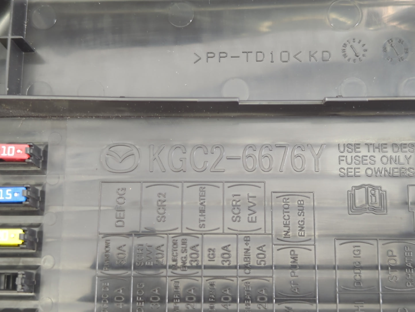 2013-2022 Mazda Cx-5 Fusebox Fuse Box Panel Relay Module P/N:KD47-66767 7154-7634-30 Fits OEM Used Auto Parts - Oemusedautop