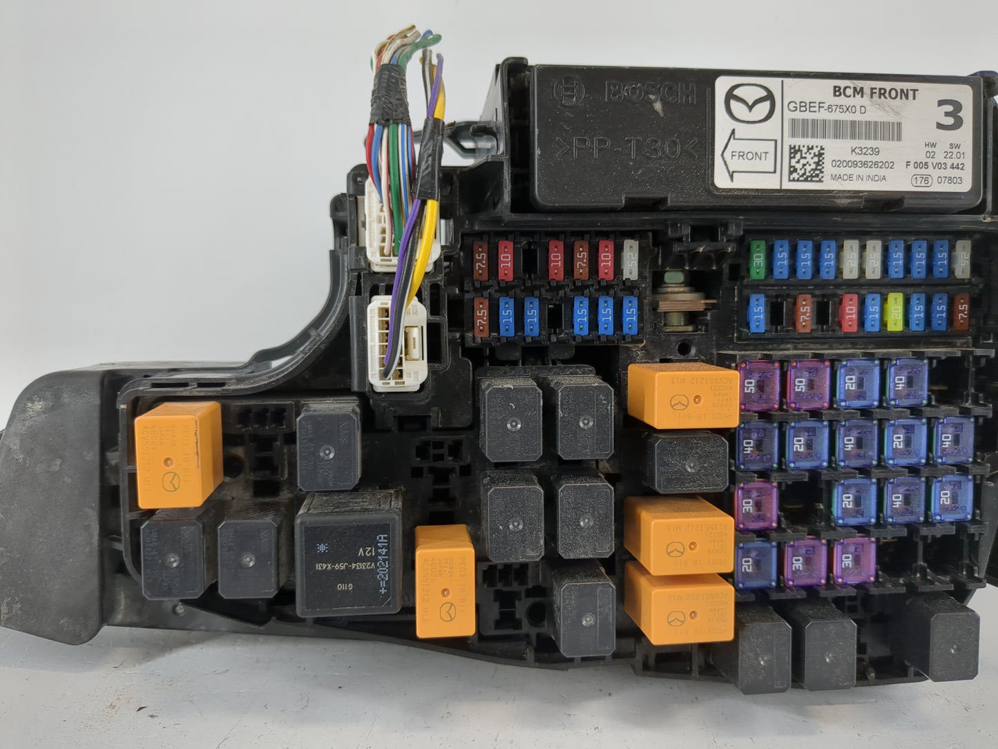 2016-2022 Mazda Cx-9 Fusebox Fuse Box Panel Relay Module P/N:GBEF-675X0 D Fits Fits 2016 2017 2018 2019 2020 2021 2022 OEM U