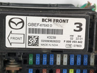 2016-2022 Mazda Cx-9 Fusebox Fuse Box Panel Relay Module P/N:GBEF-675X0 D Fits Fits 2016 2017 2018 2019 2020 2021 2022 OEM U