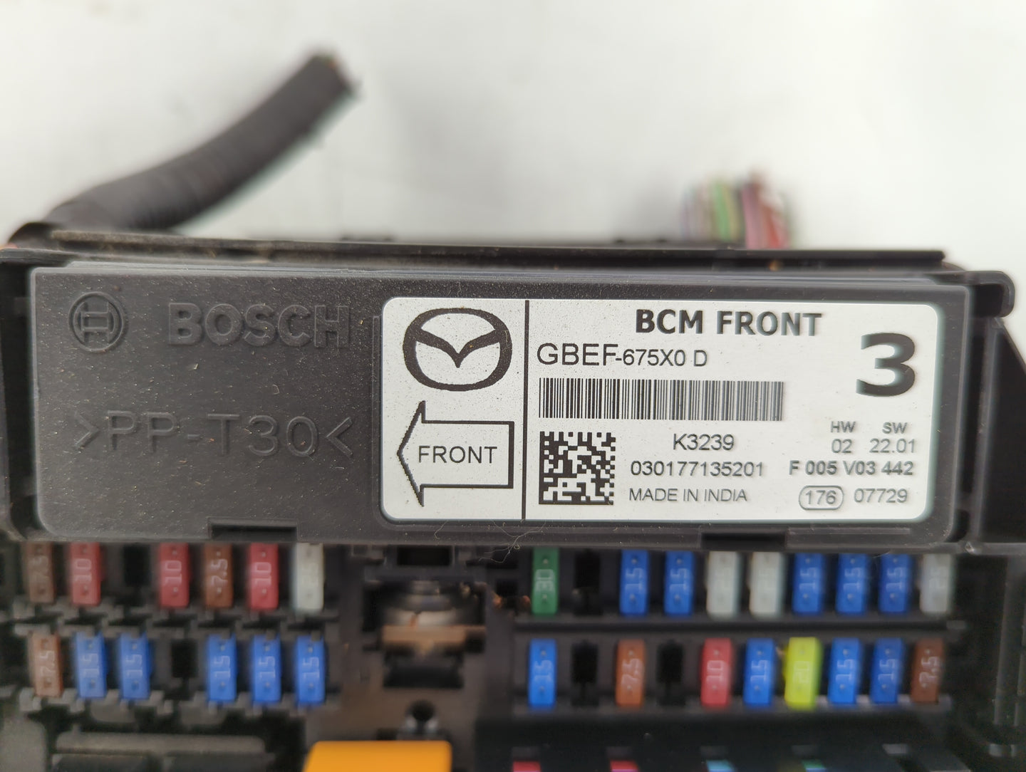 2016-2022 Mazda Cx-9 Fusebox Fuse Box Panel Relay Module P/N:GBEF-675X0 Fits Fits 2016 2017 2018 2019 2020 2021 2022 OEM Use
