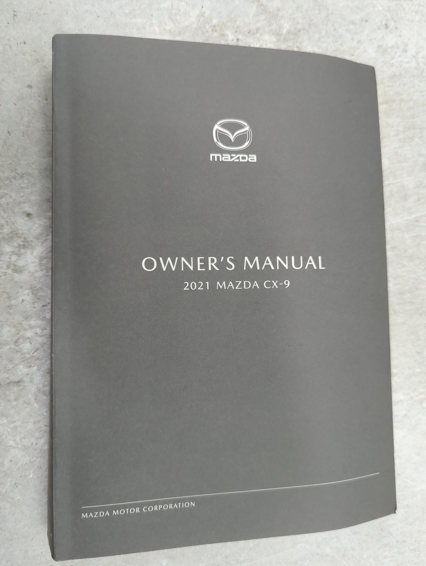 2021 Mazda Cx-9 Owners Manual Book Guide P/N:9999-95-011C-21 OEM Used Auto Parts - Oemusedautoparts1.com